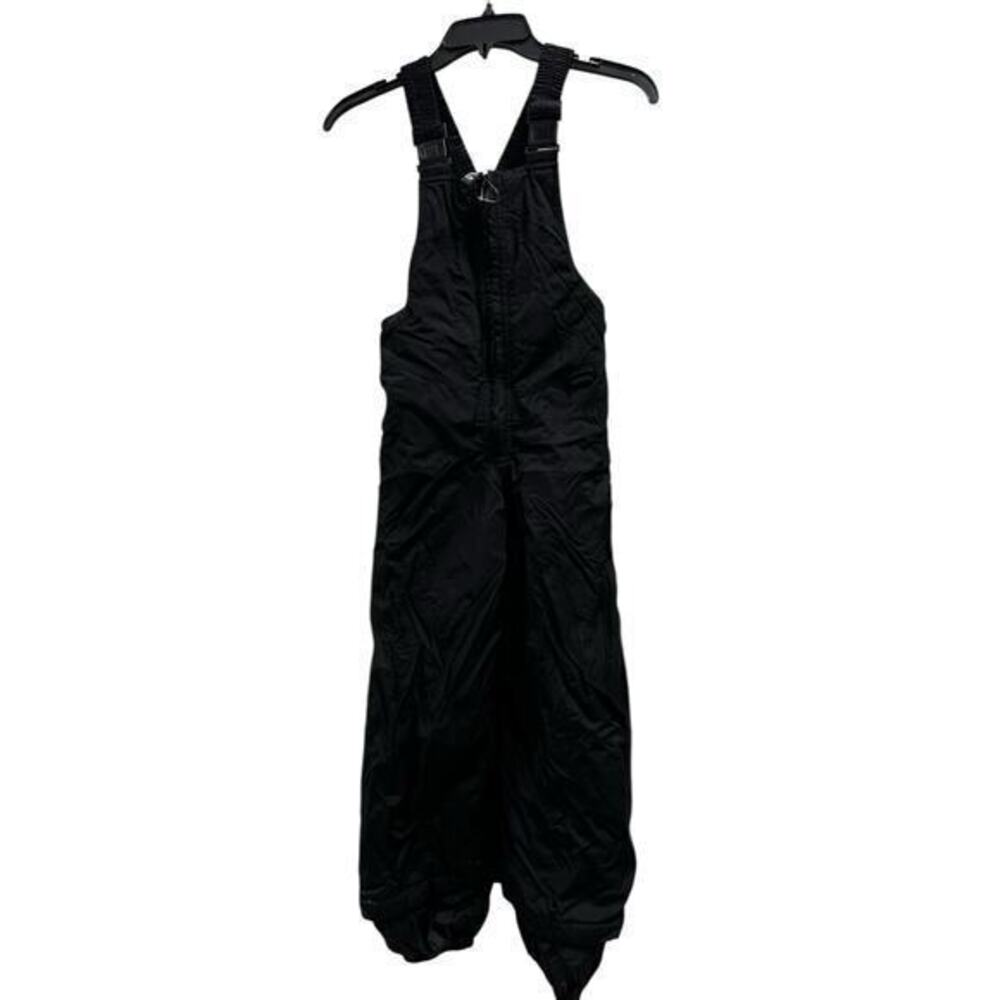 TOMA Black kids Bib overall ski snow pants winter stretch adjustable straps sz 8